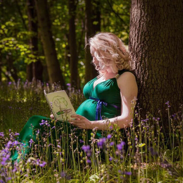 reading in meadow
